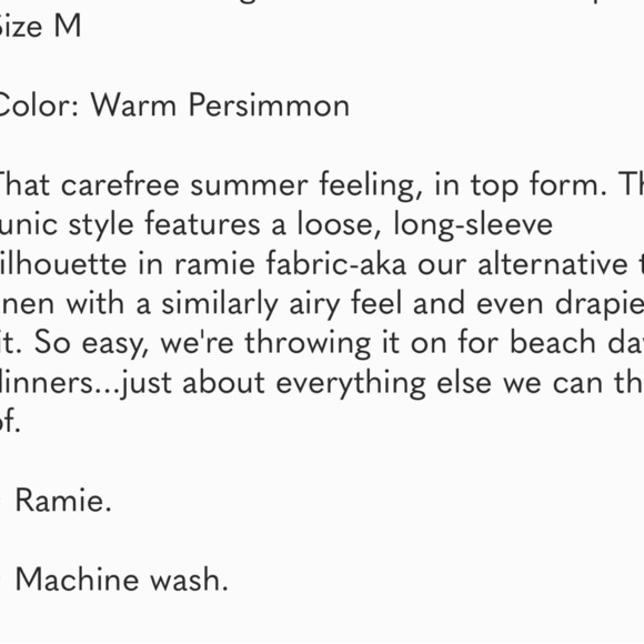 🔥 J Crew Ramie Tunic Top in Painted Block Print NWOT M - Picture 14 of 14